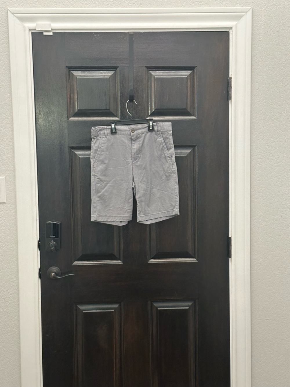 Old Navy Boys Gray Flat-Front Chino Shorts
